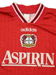 Maillot Bayer Leverkusen 1997-98 Adidas Aspirin vintage