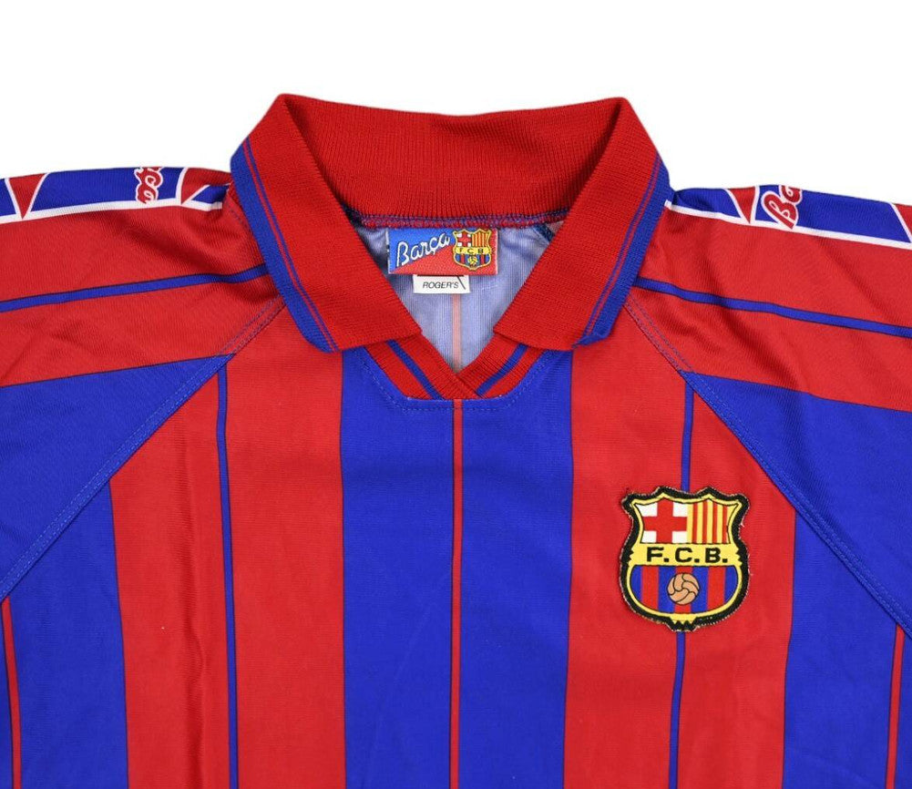 Maillot FC Barcelona 1997-98 Figo Domicile Vintage Taille L