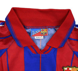 Maillot FC Barcelona 1997-98 Figo Domicile Vintage Taille L
