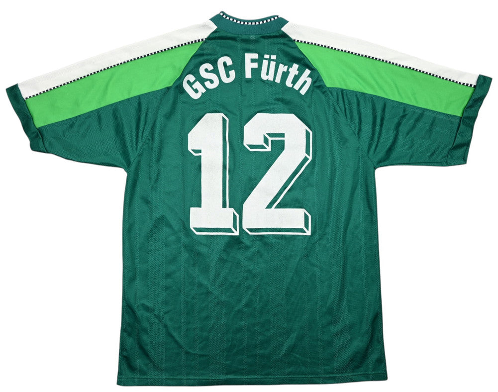 Maillot Greuther Fürth 1997-98 Domicile Puma QUELLE vintage