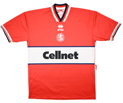 Maillot Middlesbrough 1997-98 Domicile Errea Vintage | Cellnet