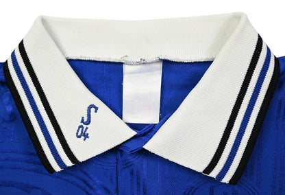 Maillot Schalke 04 1997-98 Adidas Domicile Vintage — Taille L