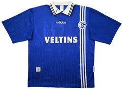 Maillot Schalke 04 1997-98 Adidas Domicile Vintage — Taille L