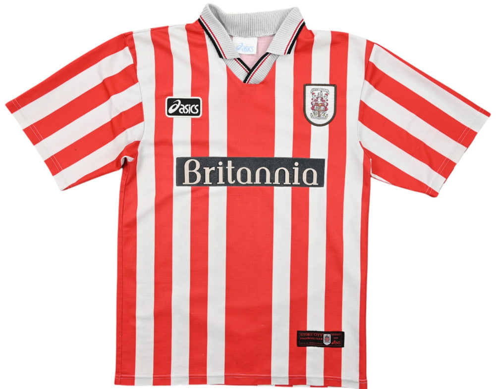 Maillot Stoke City Domicile 1997-98 Asics Britannia vintage