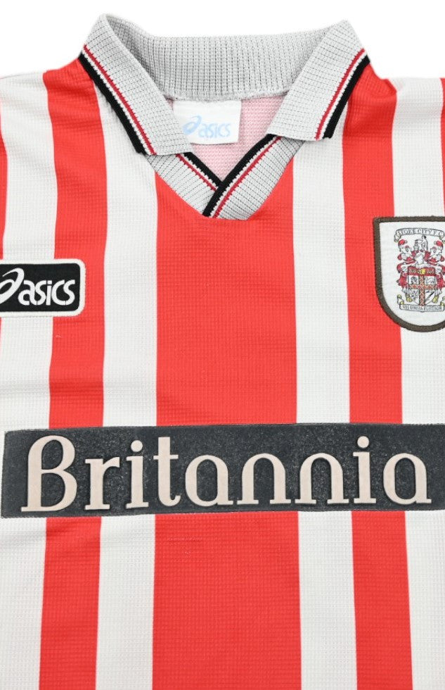 Maillot Stoke City Domicile 1997-98 Asics Britannia vintage