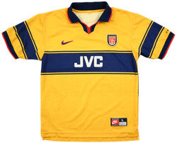Maillot Arsenal Extérieur Nike JVC 1997-99 vintage Boys L
