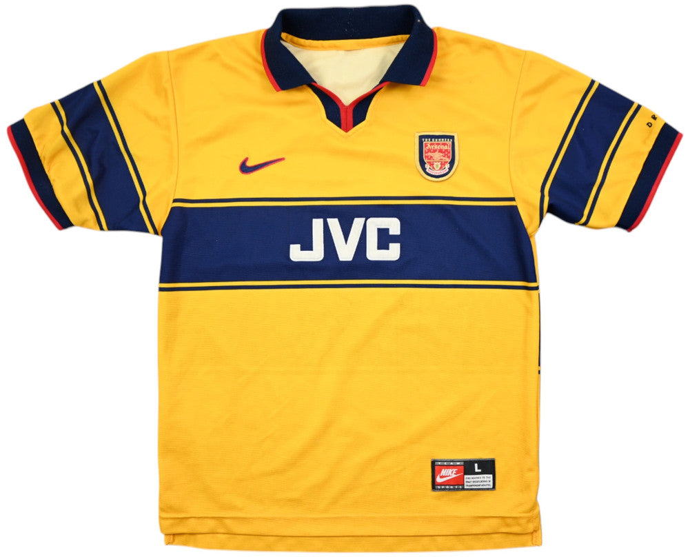 Maillot Arsenal Extérieur Nike JVC 1997-99 vintage Boys L