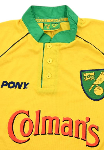 Maillot Norwich City Domicile 1997-99 Pony Vintage Colman's