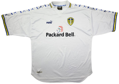 Maillot Leeds United Domicile 1998-2000 Puma Packard Bell vintage