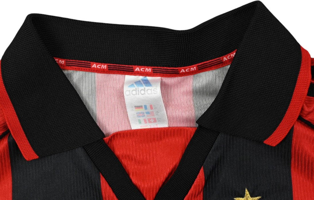 Maillot AC Milan 1998-99 Adidas Bierhoff Domicile Vintage