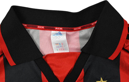 Maillot AC Milan 1998-99 Adidas Bierhoff Domicile Vintage
