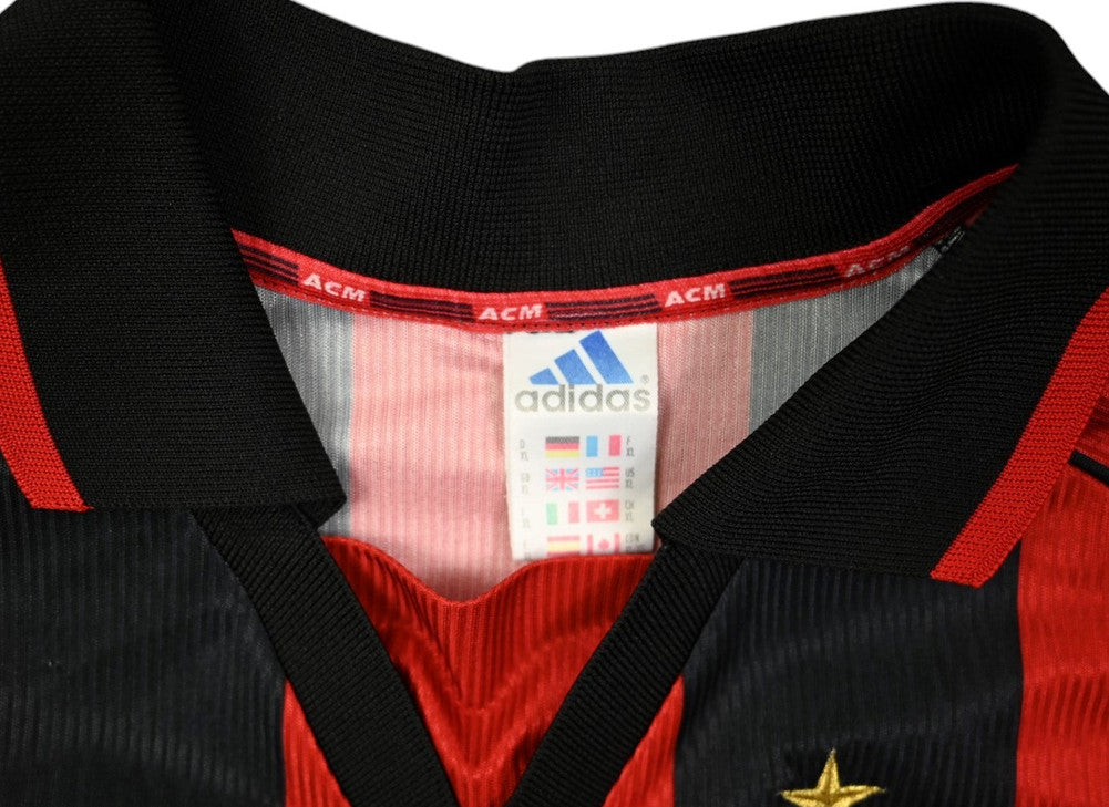 Maillot AC Milan 1998-99 Adidas Domicile OPEL Vintage XL