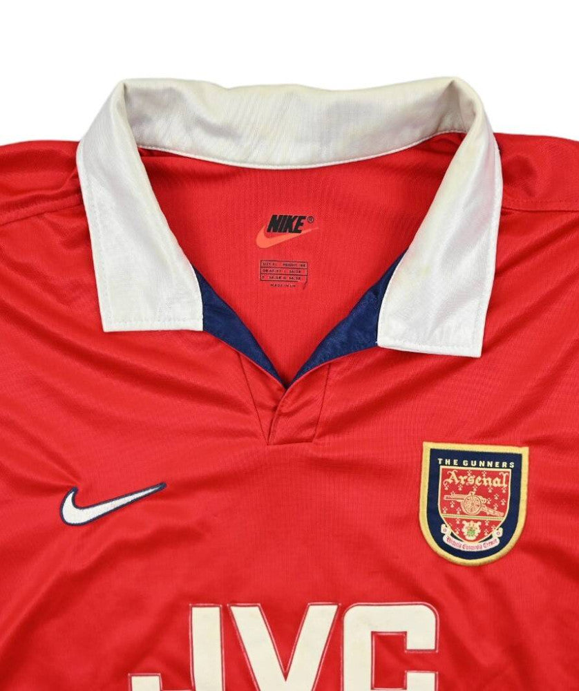 Maillot Arsenal Domicile Nike 1998-99 Vintage JVC — XL