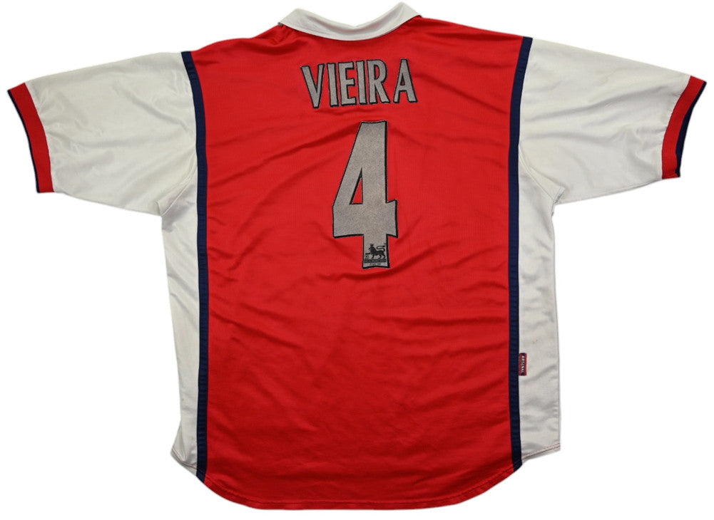 Maillot Arsenal 1998-99 Nike Vieira Domicile JVC Vintage
