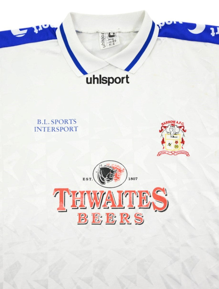 Maillot Barrow AFC Extérieur Uhlsport 1998-99 vintage collector