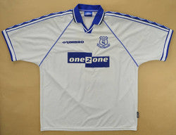 Maillot Everton Extérieur 1998-99 Umbro ONE2ONE vintage XL