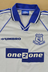 Maillot Everton Extérieur 1998-99 Umbro ONE2ONE vintage XL