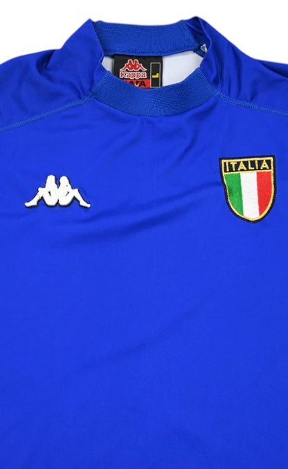 Maillot Italie Domicile 1998-99 Manches Longues Kappa Vintage