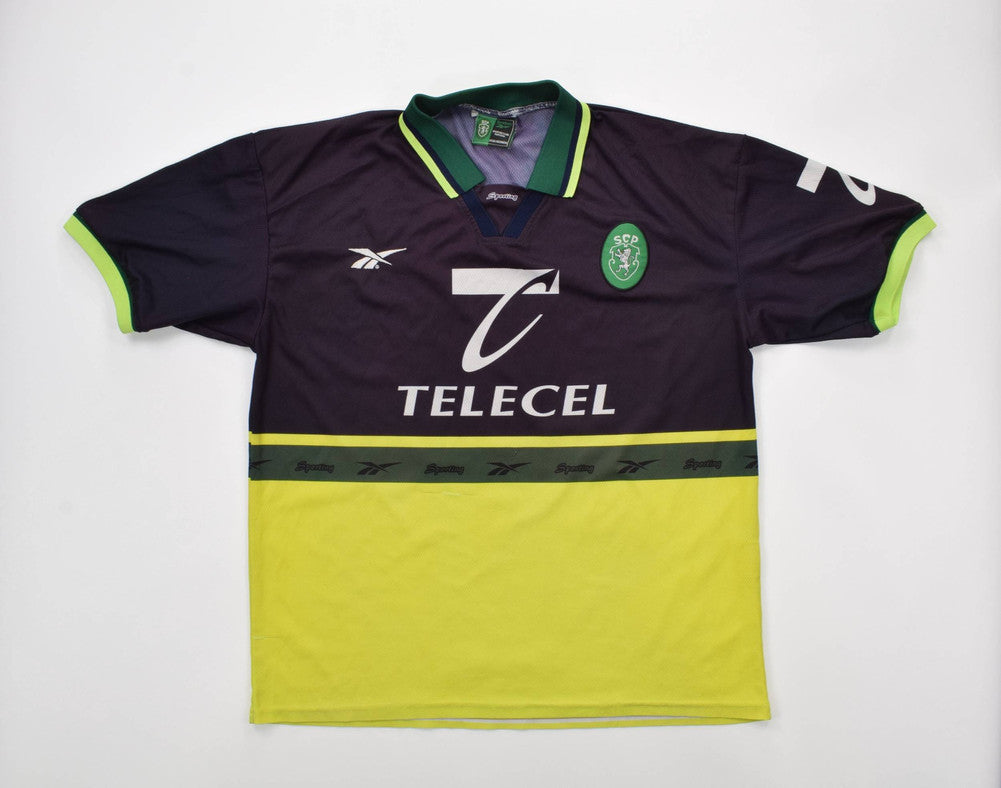 Maillot Sporting CP Extérieur Reebok 1998-99 Vintage Telecel