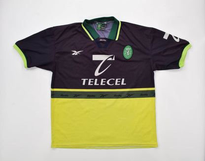 Maillot Sporting CP Extérieur Reebok 1998-99 Vintage Telecel