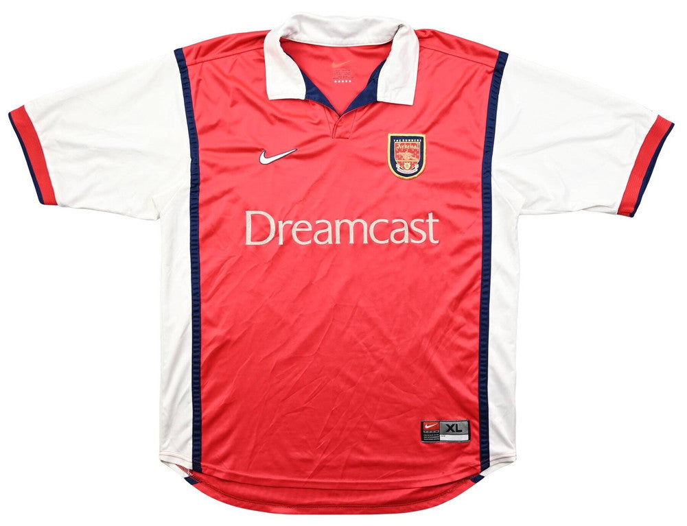 Maillot Arsenal 1999-2000 Nike Domicile Dreamcast Vintage