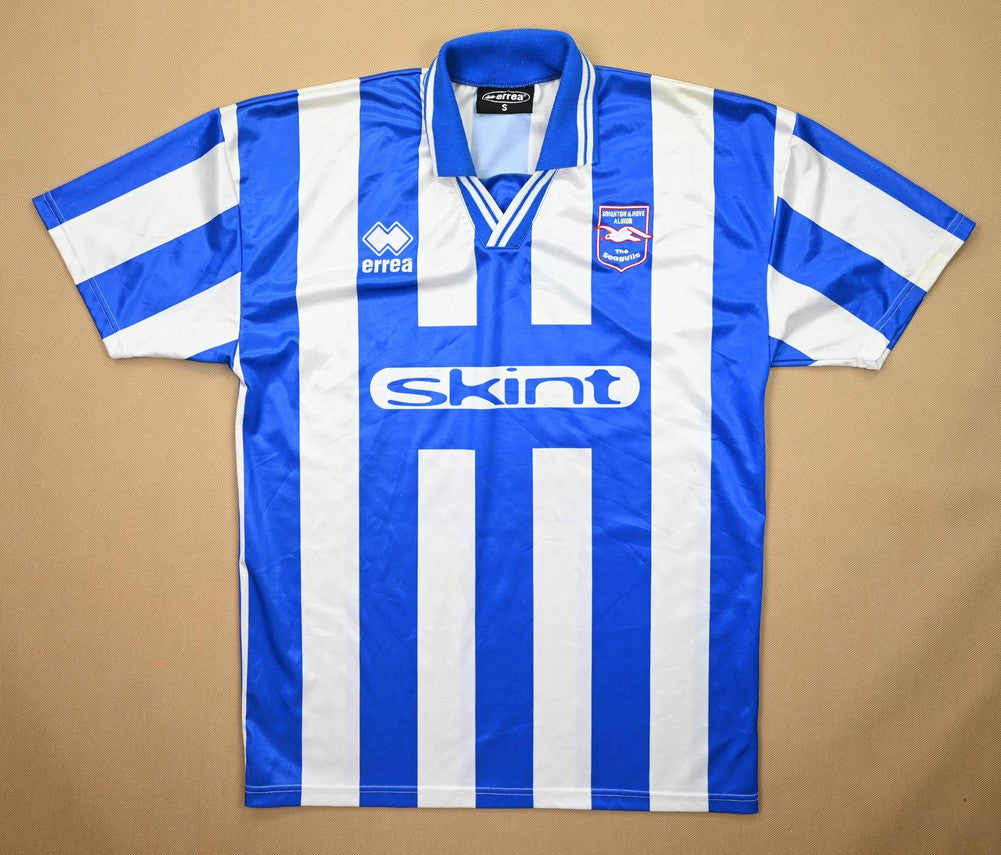 Maillot Brighton Hove Albion 1999-2000 Domicile Errea SKINT vintage