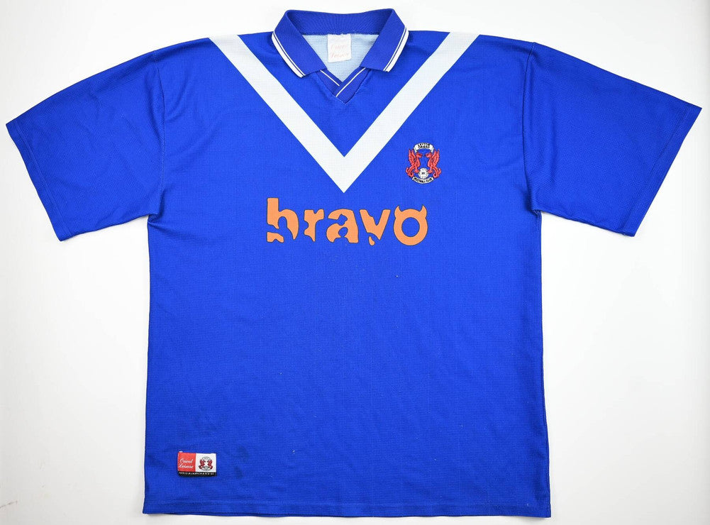 Maillot Leyton Orient 1999-2000 Official vintage sponsor BRAVO