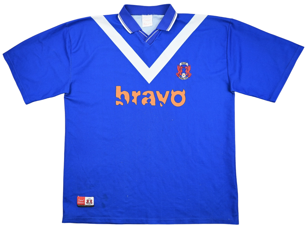 Maillot Leyton Orient 1999-2000 Official vintage sponsor BRAVO