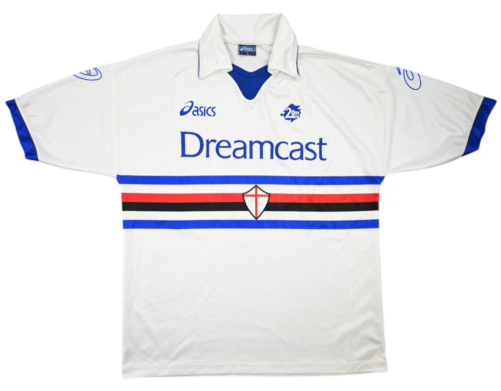 Maillot Sampdoria Extérieur Asics 1999-2000 Dreamcast Match Issue