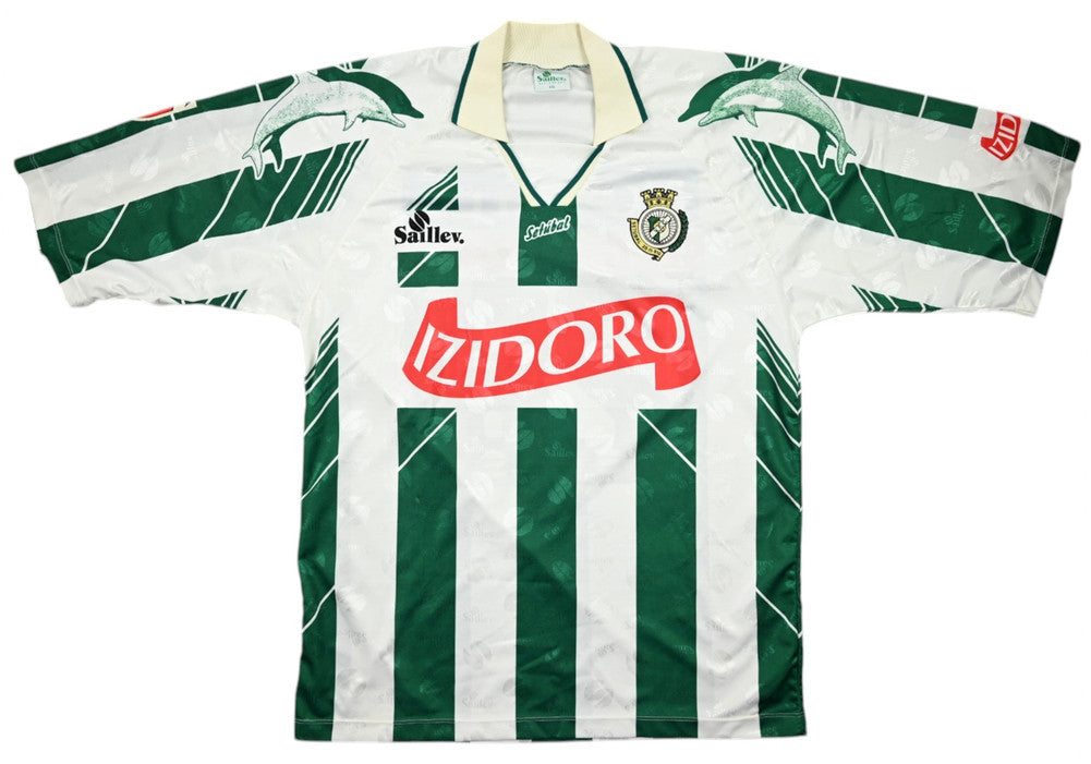 Maillot Vitória de Setúbal 1999-00 Domicile Saillev vintage XXL