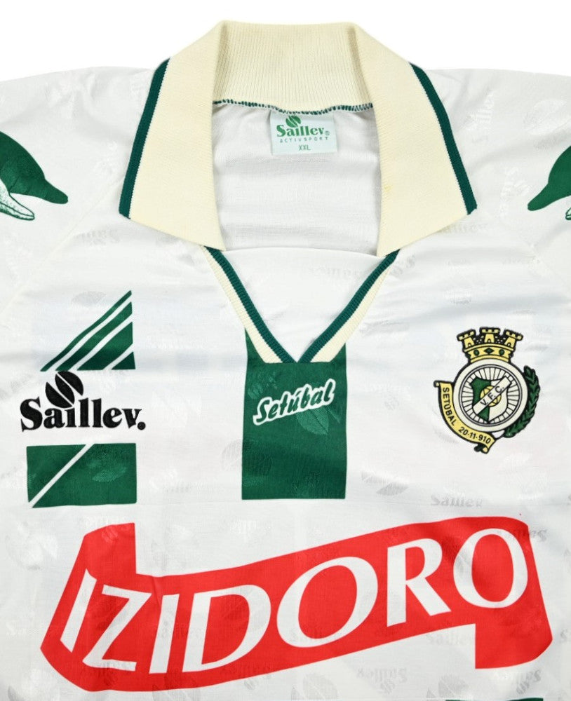 Maillot Vitória de Setúbal 1999-00 Domicile Saillev vintage XXL