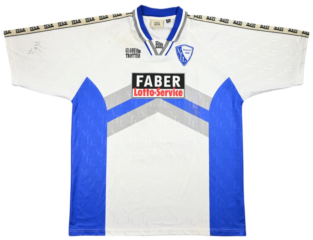 Maillot VfL Bochum Domicile 1999-2001 Globetrotter FABER vintage