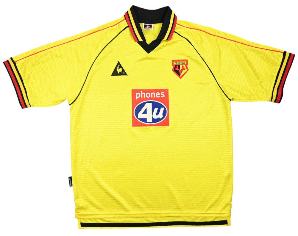 Maillot Watford 1999-2001 Domicile Le Coq Sportif vintage XL