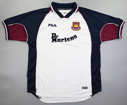 Maillot West Ham Fila Domicile 1999-2001 Dr Martens vintage 3XL