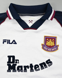 Maillot West Ham Fila Domicile 1999-2001 Dr Martens vintage 3XL