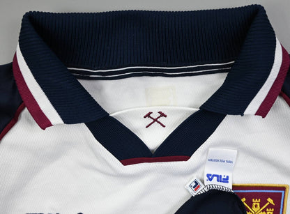 Maillot West Ham Fila Domicile 1999-2001 Dr Martens vintage 3XL