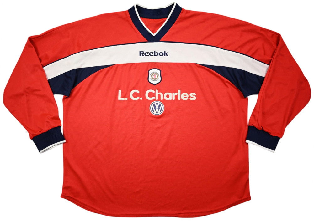Maillot Crewe Alexandra 2000-01 Domicile Reebok Manches Longues