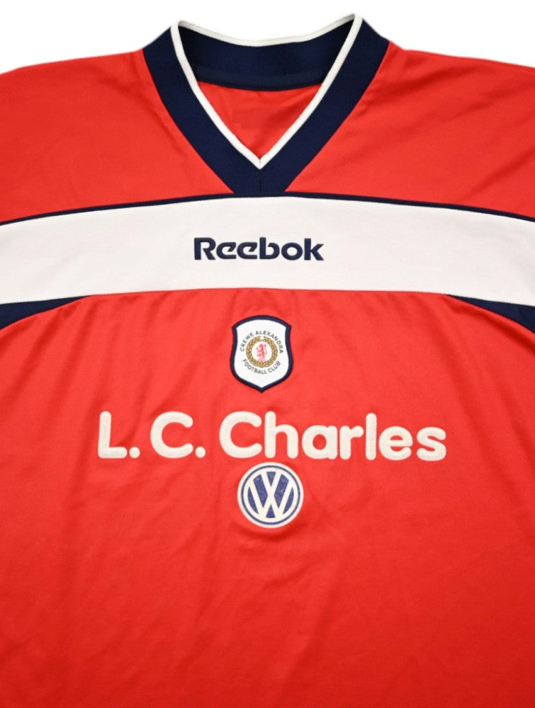 Maillot Crewe Alexandra 2000-01 Domicile Reebok Manches Longues