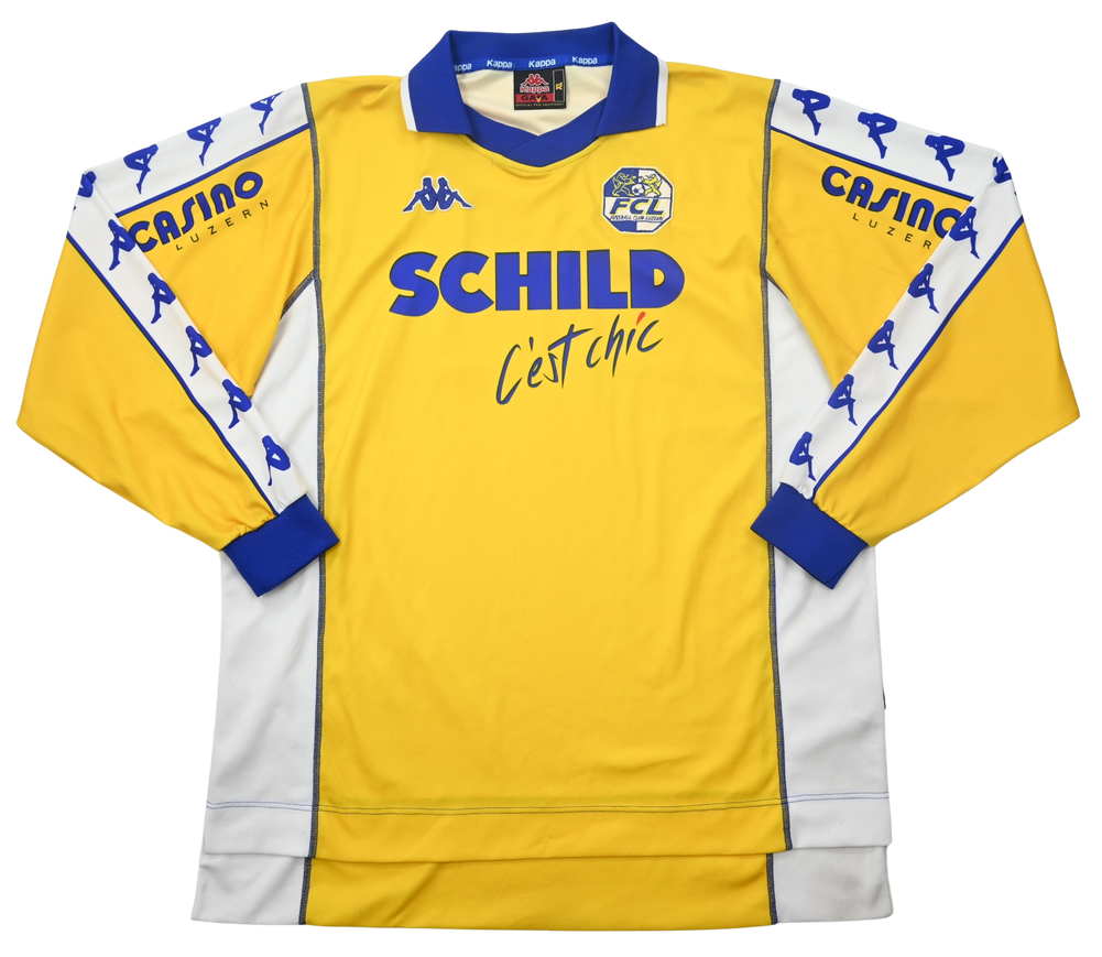 Maillot FC Luzern 2000-01 Kappa Manches Longues Vintage XL