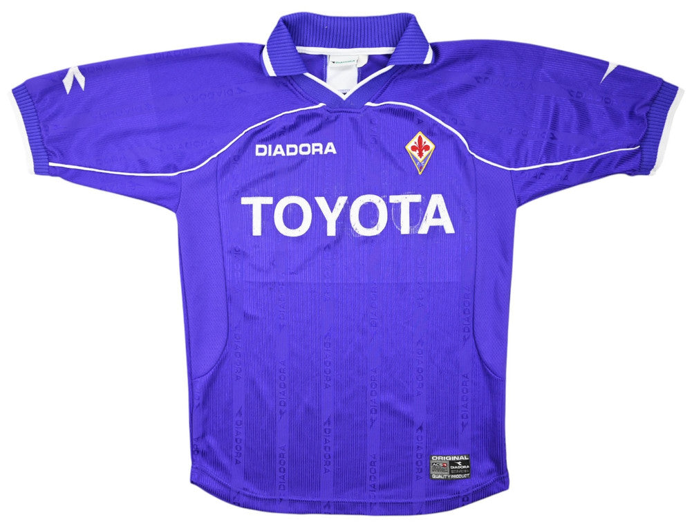 Maillot Fiorentina 2000-01 Domicile Diadora Toyota vintage