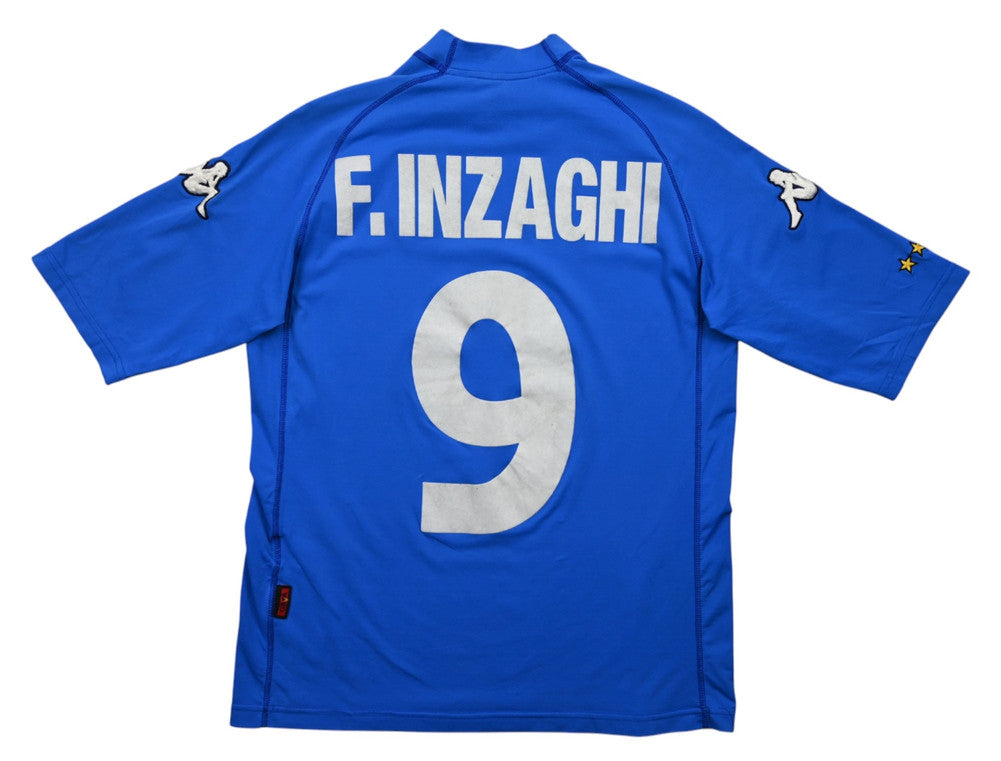 Maillot Italie Domicile Kappa 2000-01 Inzaghi Vintage