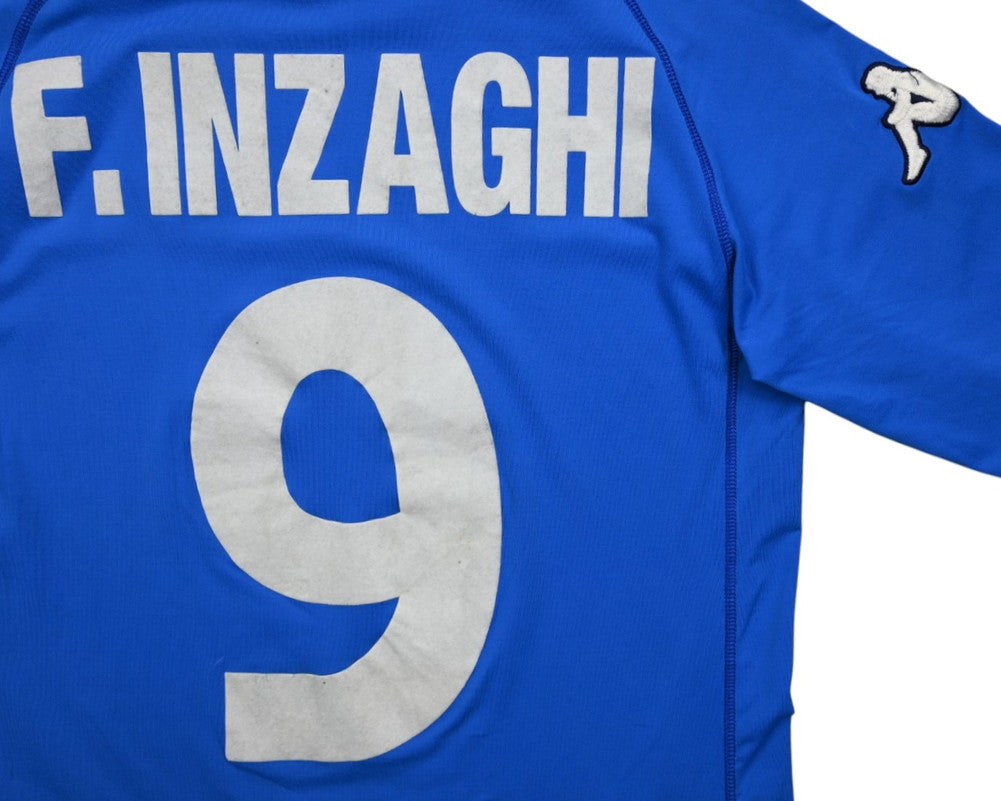 Maillot Italie Domicile Kappa 2000-01 Inzaghi Vintage