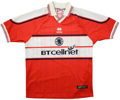 Maillot Middlesbrough 2000-01 Domicile Errea BT Cellnet vintage