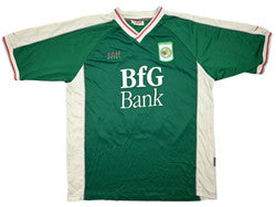 Maillot Sachsen Leipzig 2000-01 Domicile Fan World vintage Schiemann