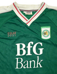 Maillot Sachsen Leipzig 2000-01 Domicile Fan World vintage Schiemann