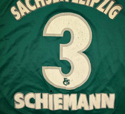 Maillot Sachsen Leipzig 2000-01 Domicile Fan World vintage Schiemann