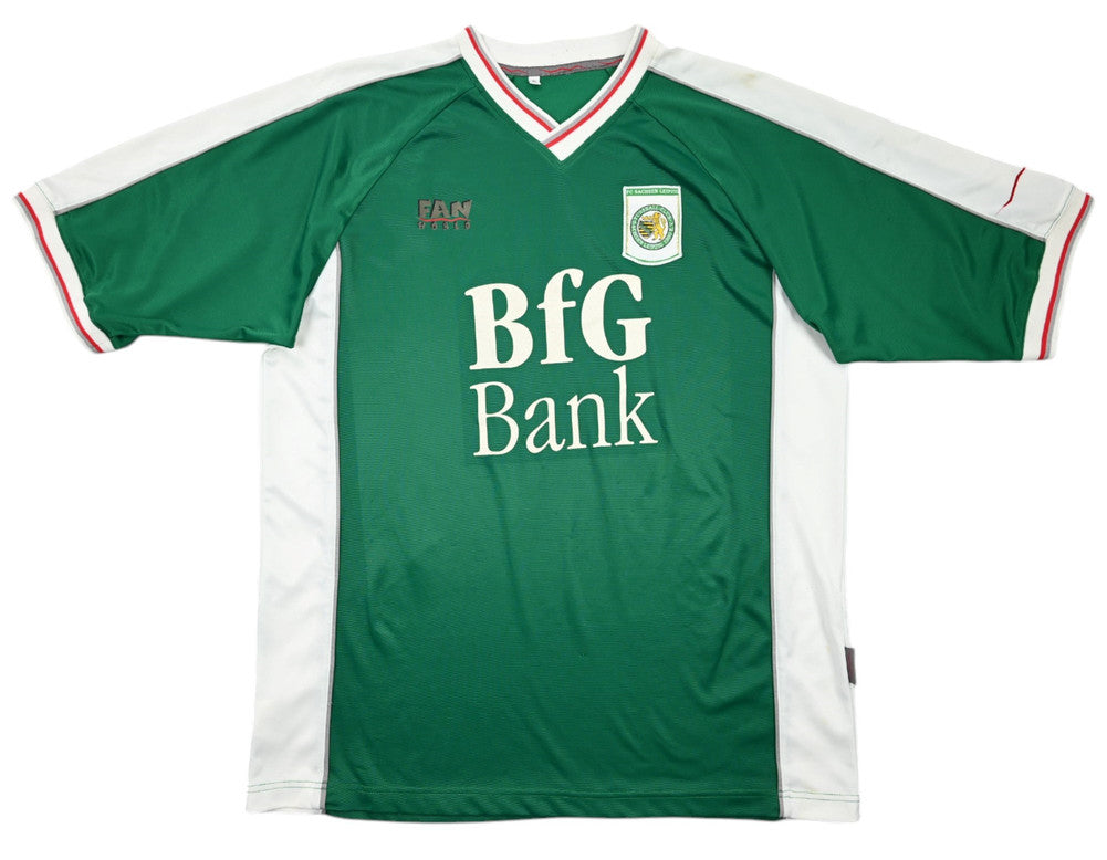 Maillot Sachsen Leipzig 2000-01 Domicile Fan World vintage XL