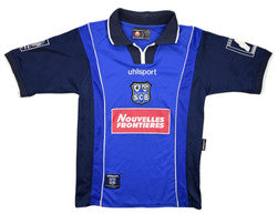 Maillot SC Bastia 2000-01 Domicile Uhlsport Nouvelles Frontières vintage