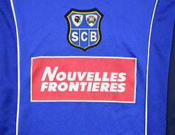 Maillot SC Bastia 2000-01 Domicile Uhlsport Nouvelles Frontières vintage