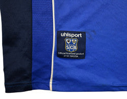 Maillot SC Bastia 2000-01 Domicile Uhlsport Nouvelles Frontières vintage